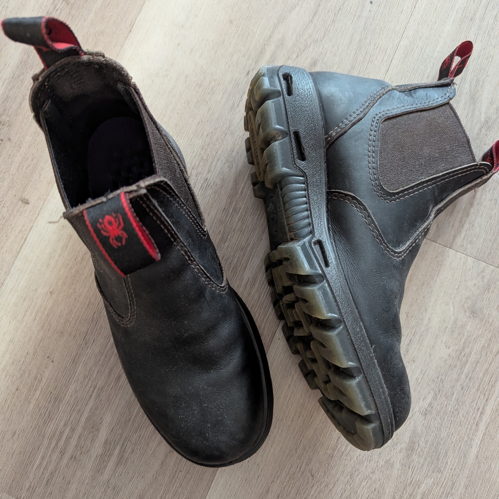 Black Leather Men's Boots